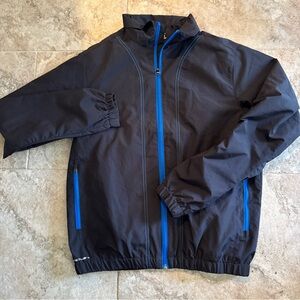 Ping men’s small Black Windbreaker Jacket sensorwarm golf full zip long sleeve